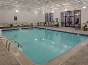Indoor Pool with Seating Along Sides