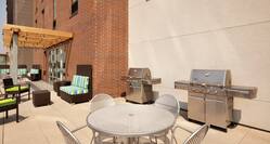Patio Seating Area with Barbecue Grills