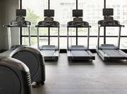 Convenient on-site fitness center equipped with cardio machines.