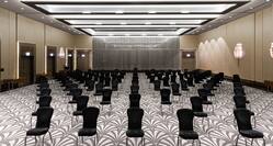 Black Chairs Setup in Ballroom for an Event