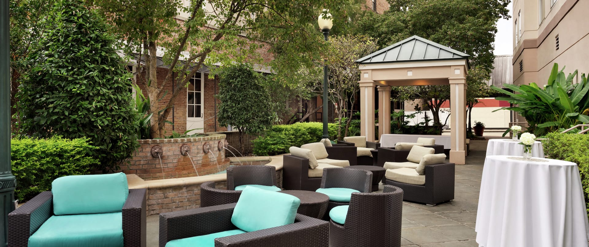 Outdoor Courtyard Seating Area