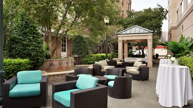 Outdoor Courtyard Seating Area