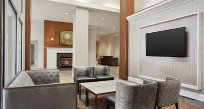 Lobby Lounge Seating Area with Television