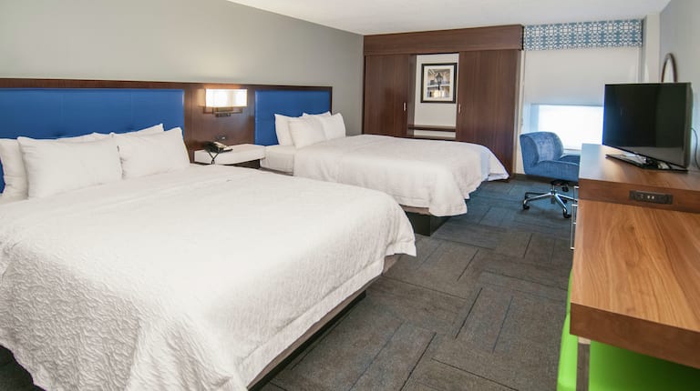 Guestroom with Double Beds, Room Technology, and Chair
