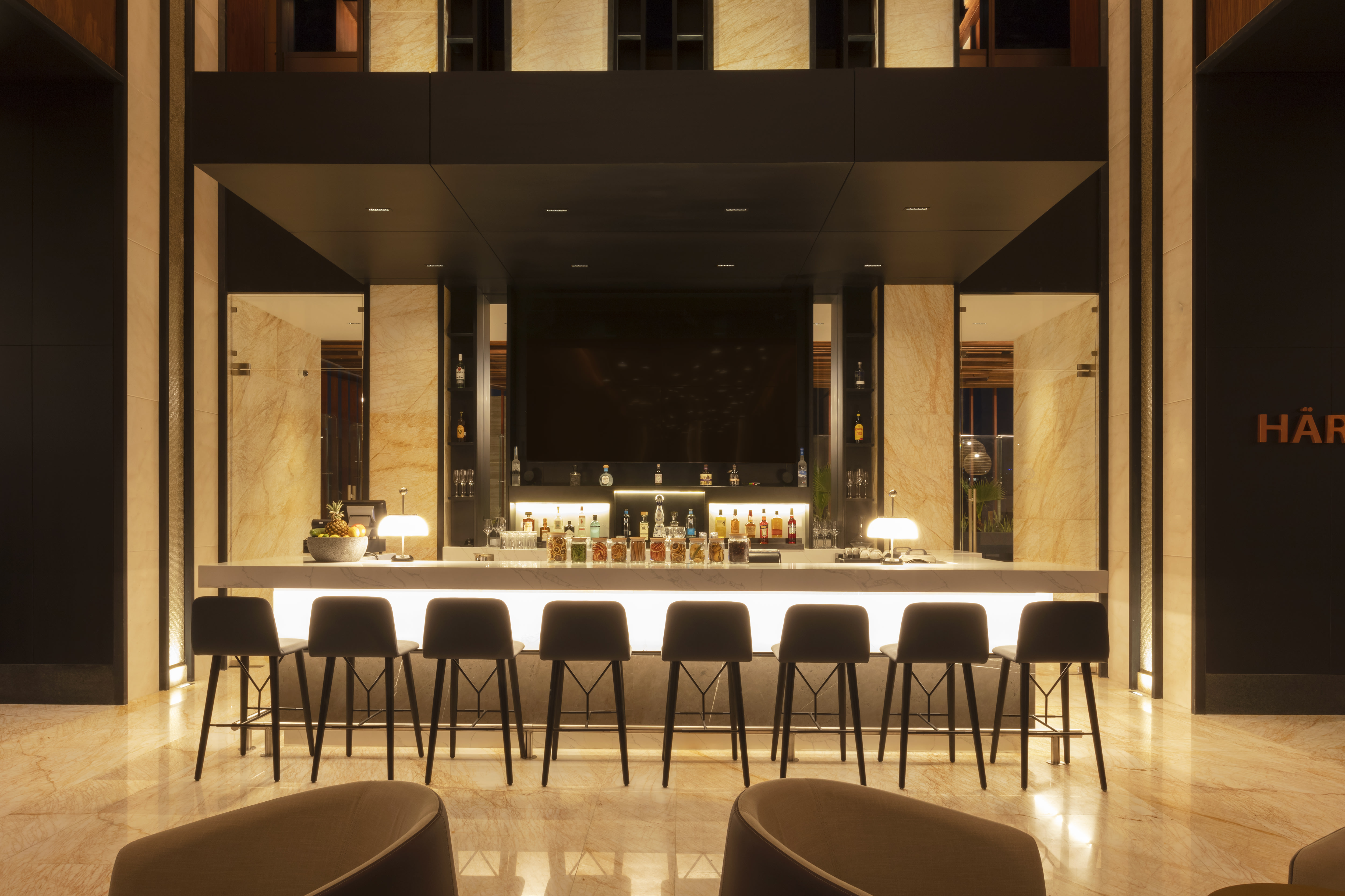 Hotel lobby bar