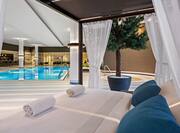 Daybeds by the Pool at the Spa