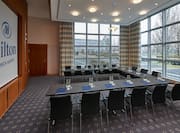 Meeting Room with U-Shaped Table
