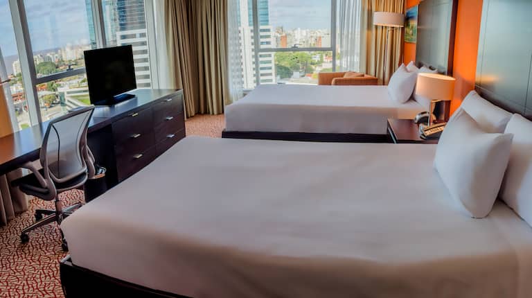Double Bed Hotel Guestroom