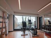 Fitness center with weights and cardio machines