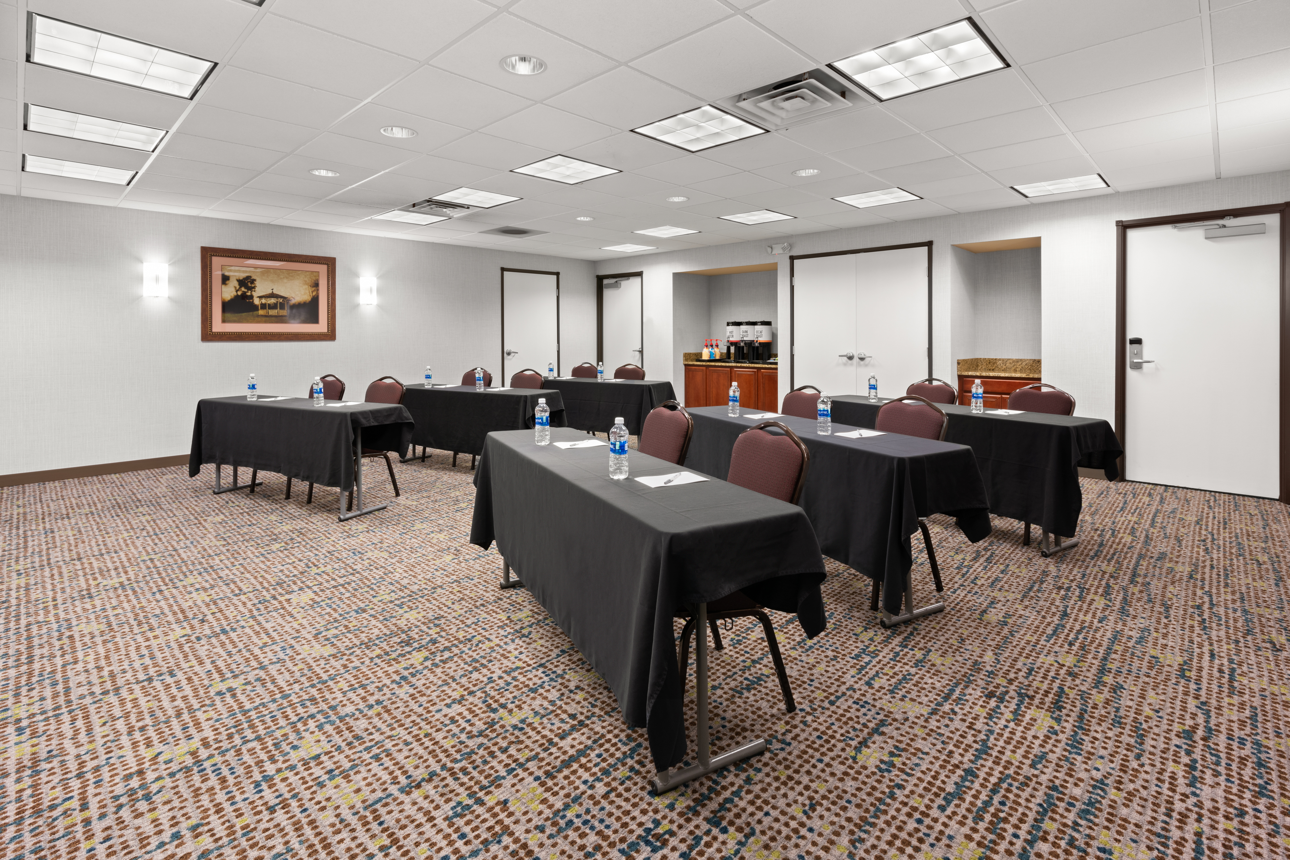 Large meeting room available with multiple set ups