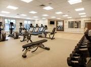 Cardio equipment and hand weights availble