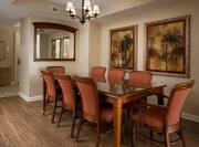 Dining Area with Large Table in Hotel Suite
