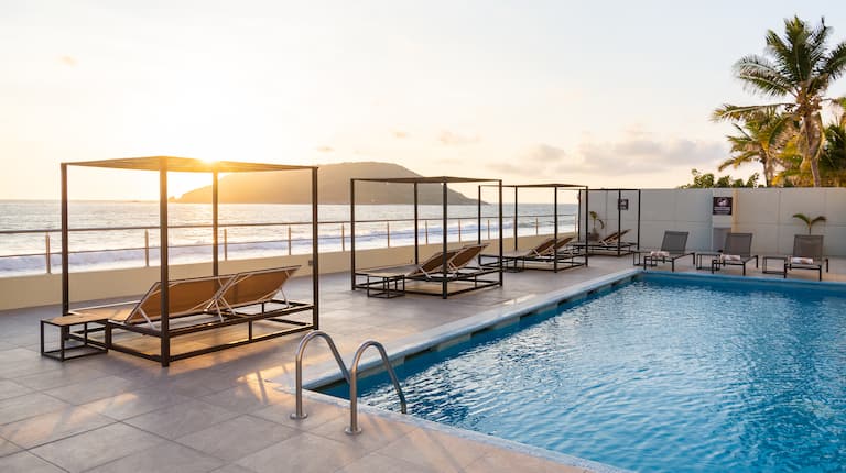 outdoor pool overlooking the ocean