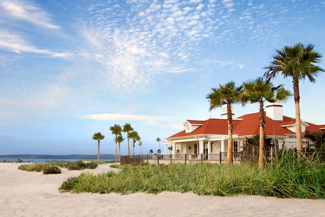 Beach Village at The Del, Curio, CA - Exterior with Palms