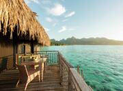 Overwater Bungalow Patio with View of Lagoon