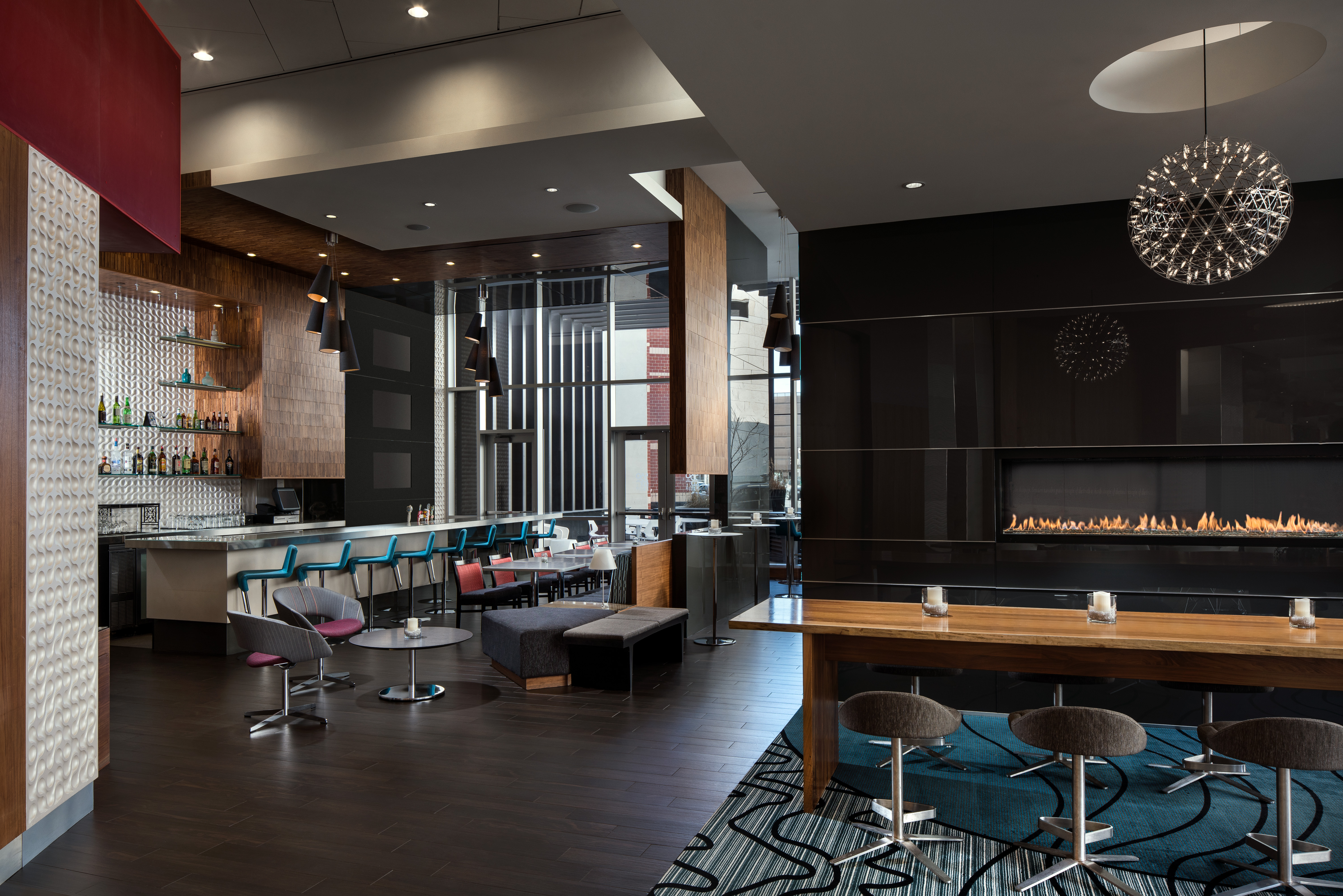 Homewood Suites by Hilton Hotel Denver Downtown-Convention Center, CO -Lobby Bar