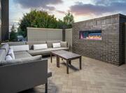 Patio Seating with Fireplace