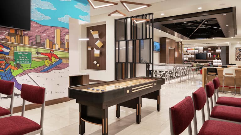 Lobby Seating and Shuffle Board