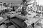 Comfortable Seating Area of a Restaurant Terrace with City View