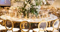 Wedding reception table detail