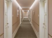 Corridor with entrances to rooms