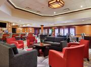 DoubleTree Hotel Lobby with Bar, Room Technology, and Lounge Area