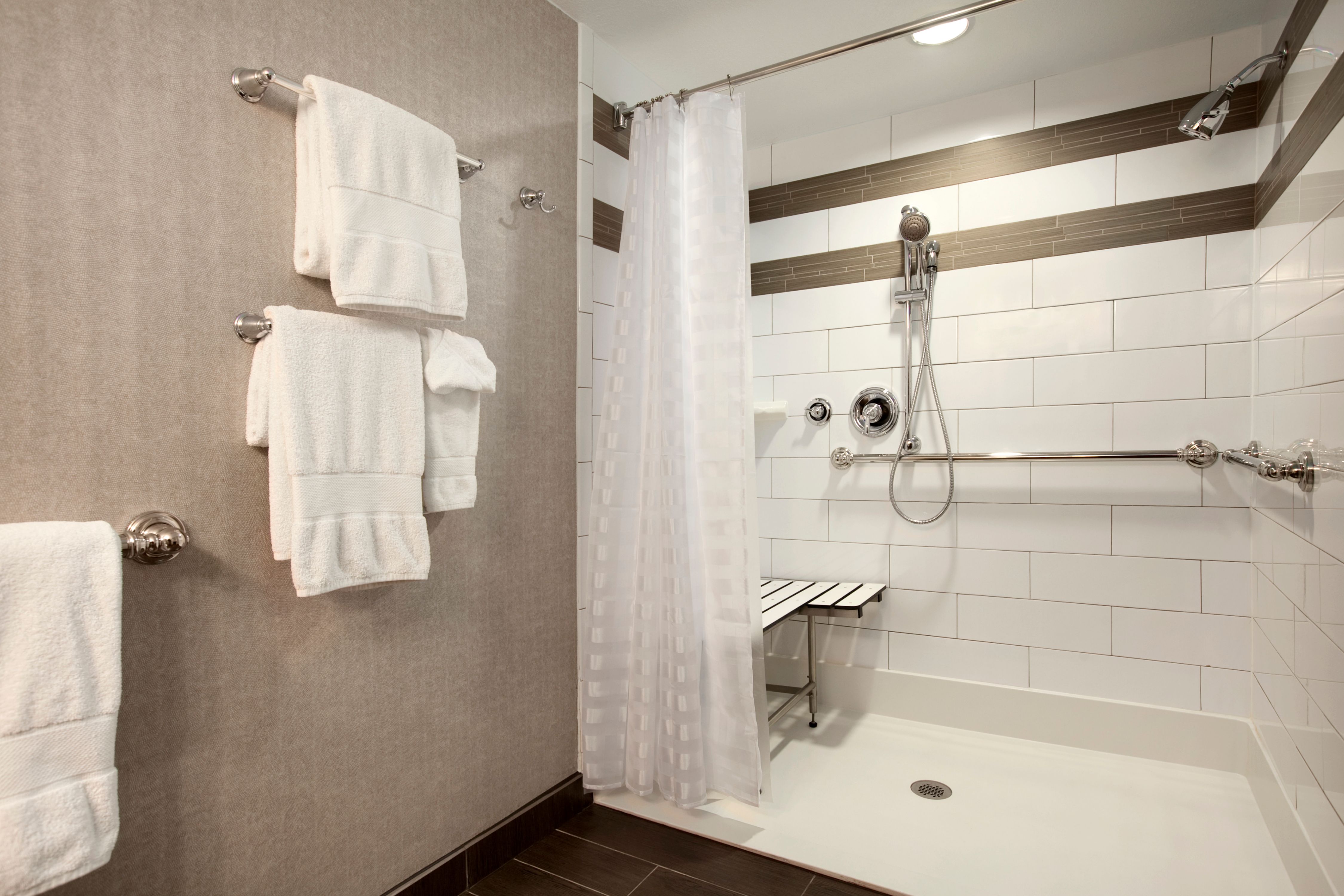 Accessible Bathroom with Roll-In Shower 