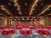 Grand Ballroom Red Round Tables