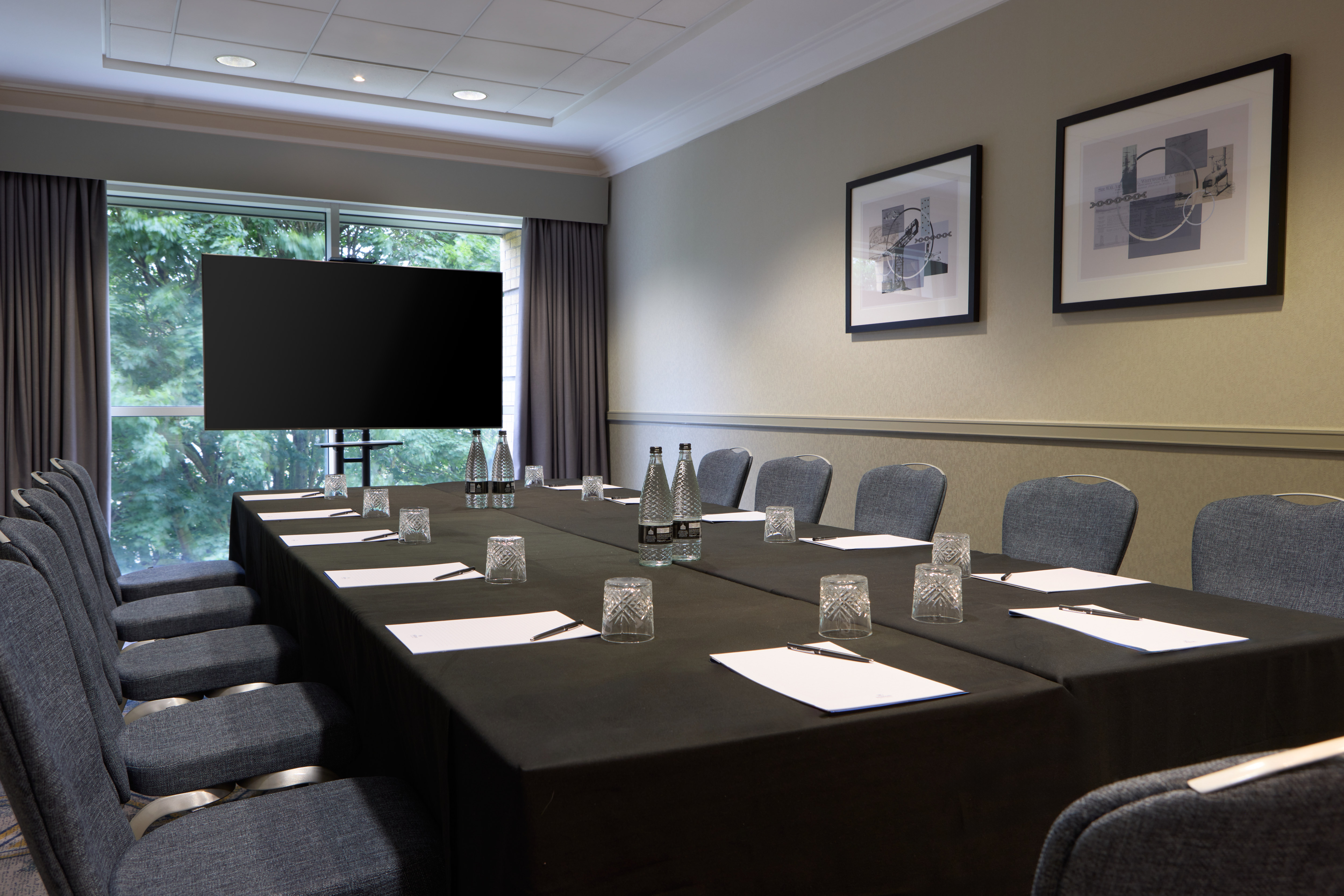 boardroom table with chairs