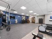Hotel Fitness Center with Treadmills and Exercise Bikes