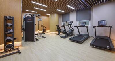 Fitness Center View Treadmills