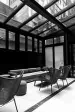 Bar Pleat na zewnątrz siedzenia