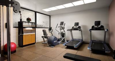 Fitness Center with  Treadmills and Recumbent Bike