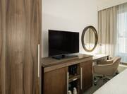 Guest Room with Work Desk and Television