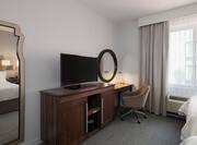 Two Double Beds Room TV and Desk