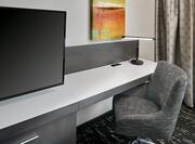 Guest Room with TV and Work Desk