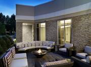 Patio Seating and Fireplace