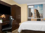 Single King Guest Bedroom with City View