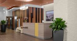 Lobby front desk and elevators