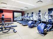 Fitness Center Treadmills, Cross-Trainers, Weight Benches and Free Weights Rack