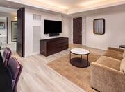 suite living area with tv