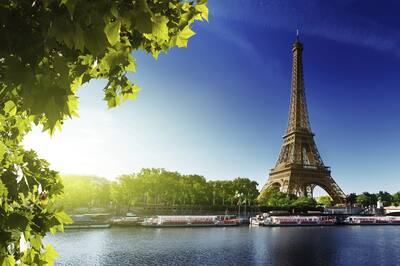 Eiffel Tower and the River Seine