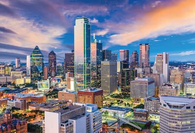 view of Dallas skyline