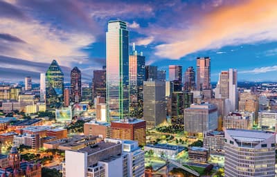 view of Dallas skyline