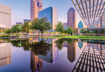 reflecting pool in Dallas