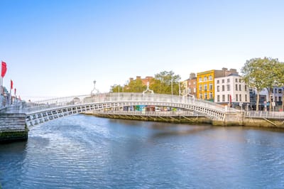 Bridge over river in Dublin