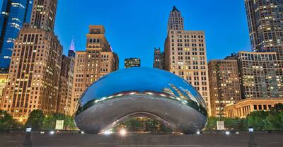 The Bean sculpture in Chicago