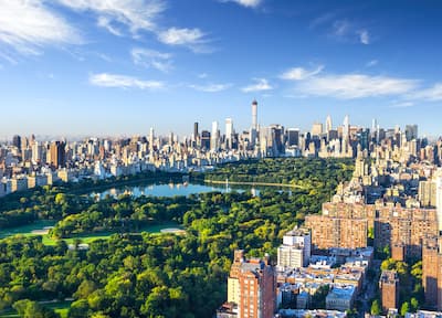 New York City skyline and Central Park