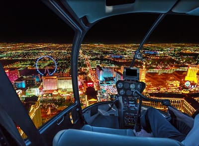 Helicopter ride over the Las Vegas skyline