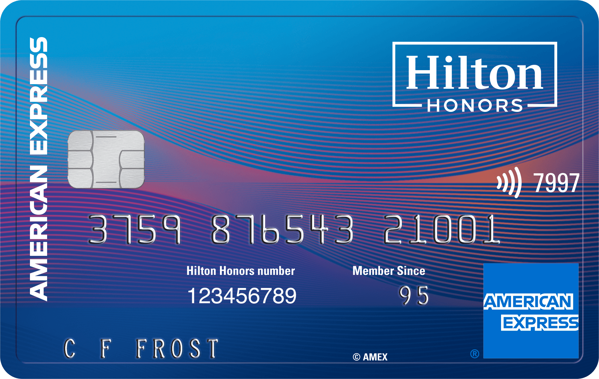 Hilton Honors Surpass® Card, chip ingeschakeld, beschikt over contactloos tikken om te betalen
